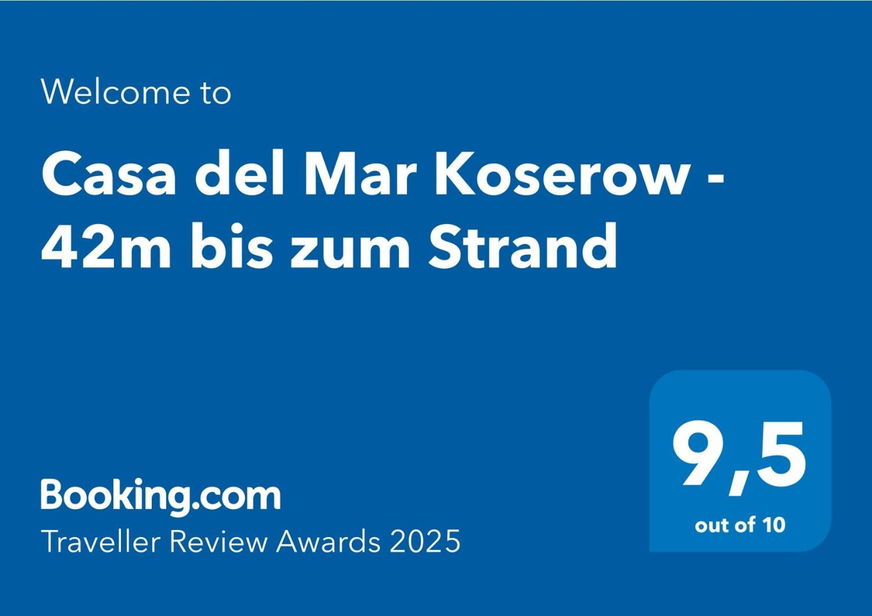 Fewo Am Strand In Koserow - Casa Del Mar - 42M Bis Zum Strand Zewnętrze zdjęcie